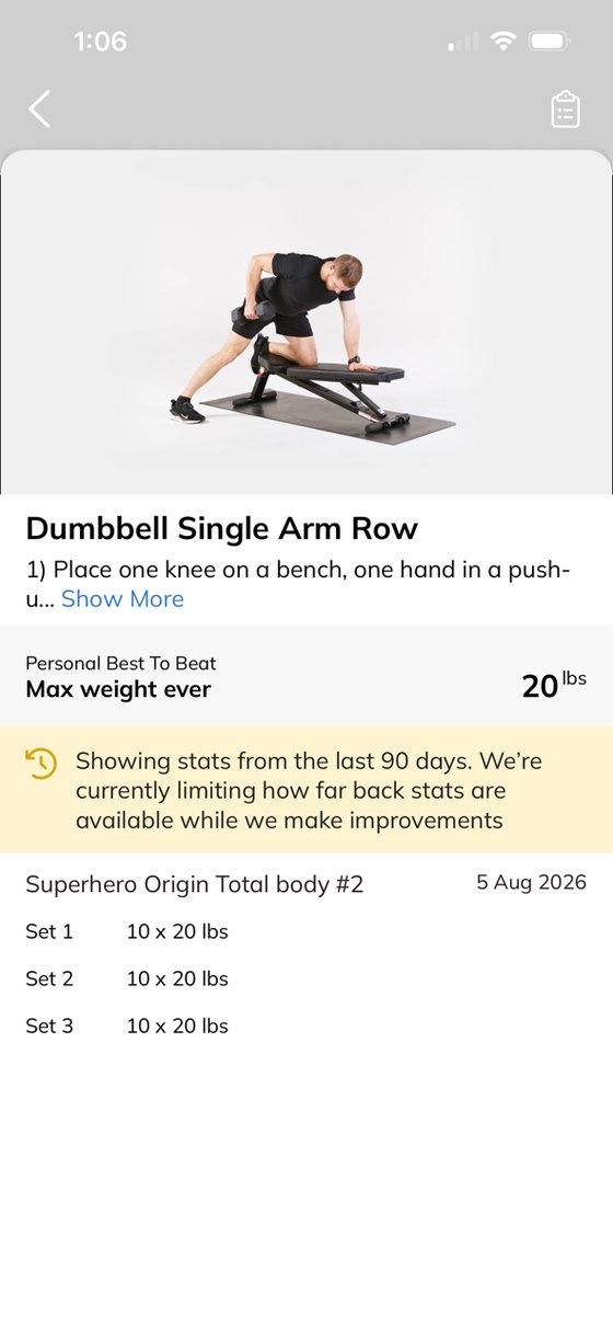 Real Lyfe app workout logging and PRs